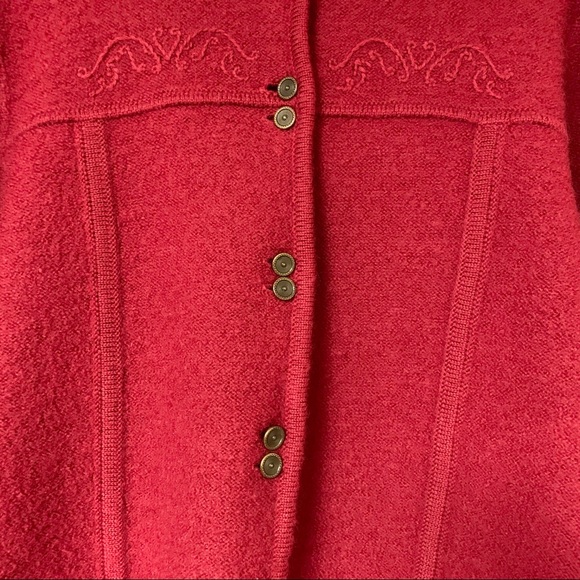 Pendleton Vintage Cardigan Red Button Up - Picture 3 of 7